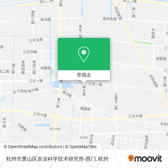 杭州市萧山区农业科学技术研究所-西门地图