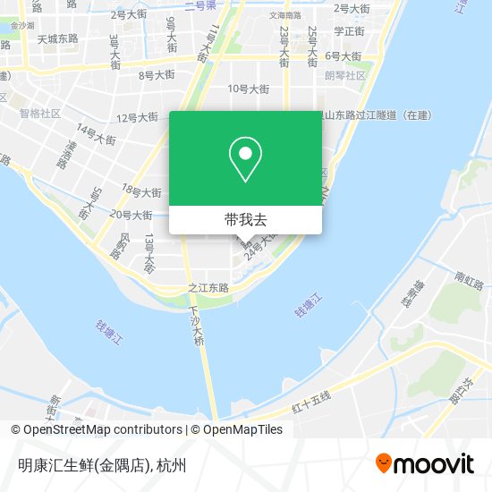 明康汇生鲜(金隅店)地图