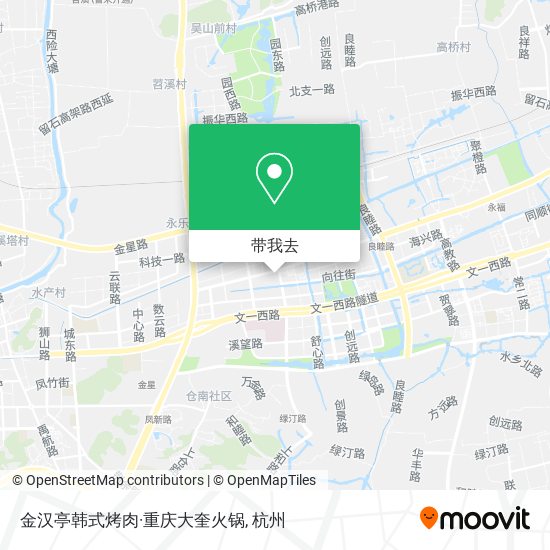 金汉亭韩式烤肉·重庆大奎火锅地图