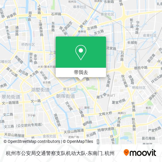 杭州市公安局交通警察支队机动大队-东南门地图