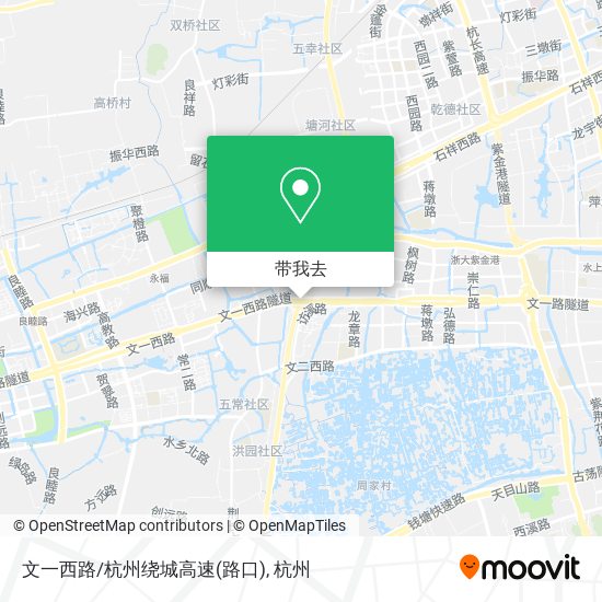 文一西路/杭州绕城高速(路口)地图