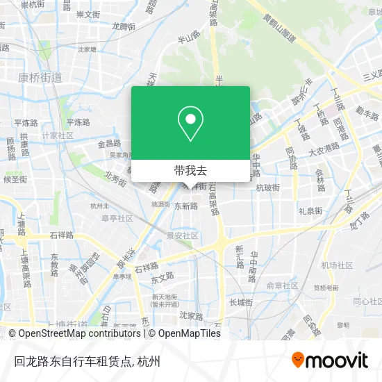 回龙路东自行车租赁点地图