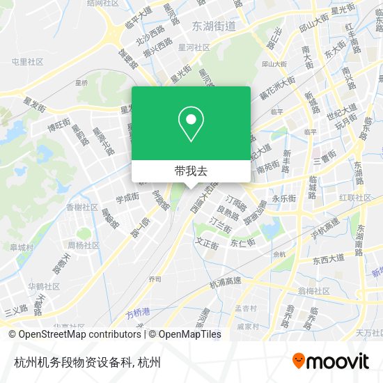 杭州机务段物资设备科地图