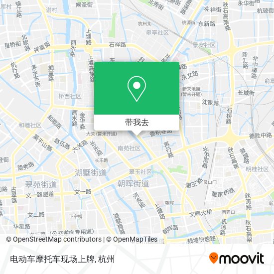 电动车摩托车现场上牌地图