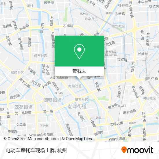 电动车摩托车现场上牌地图