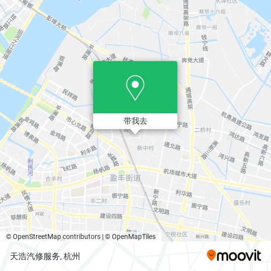 天浩汽修服务地图