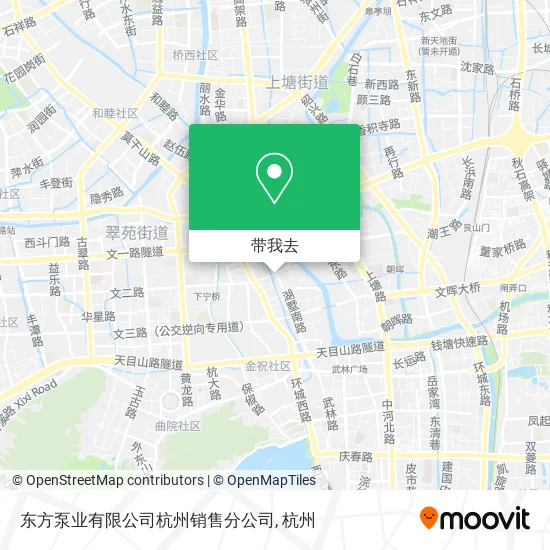 东方泵业有限公司杭州销售分公司地图