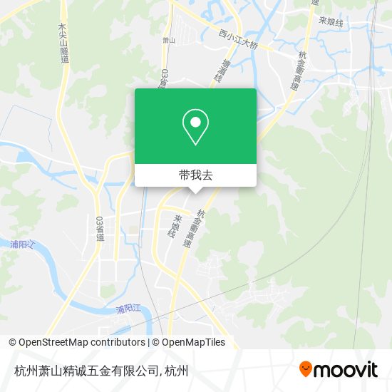 杭州萧山精诚五金有限公司地图