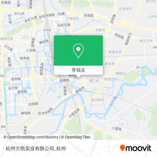 杭州方凯实业有限公司地图