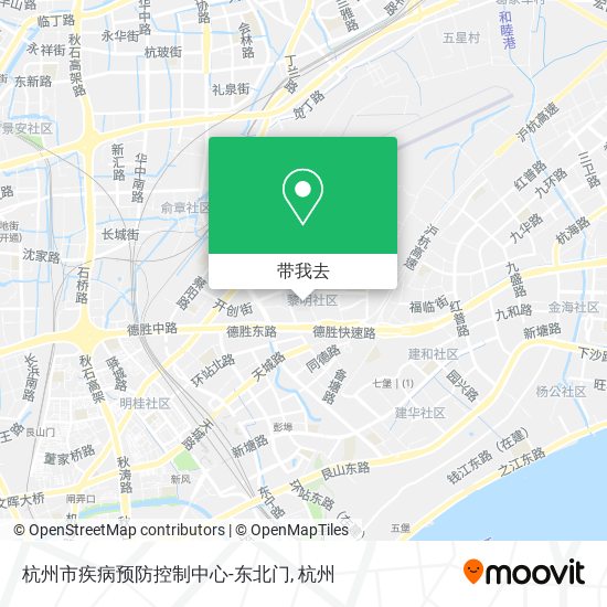 杭州市疾病预防控制中心-东北门地图