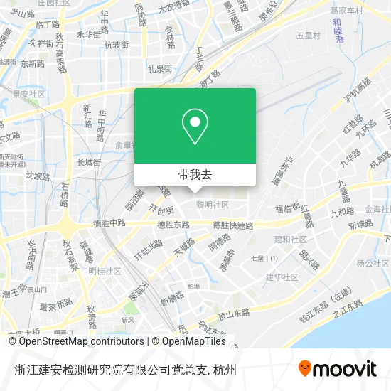 浙江建安检测研究院有限公司党总支地图