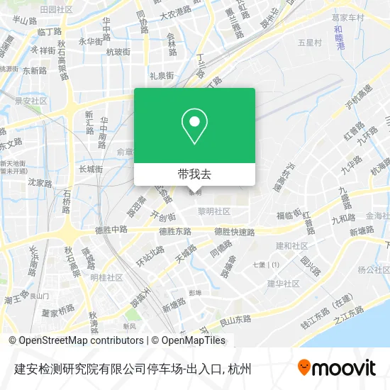 建安检测研究院有限公司停车场-出入口地图