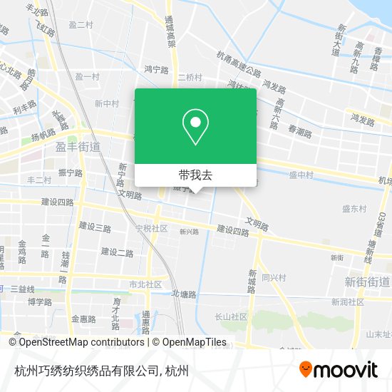 杭州巧绣纺织绣品有限公司地图