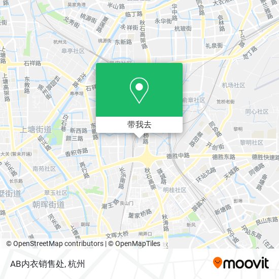 AB内衣销售处地图