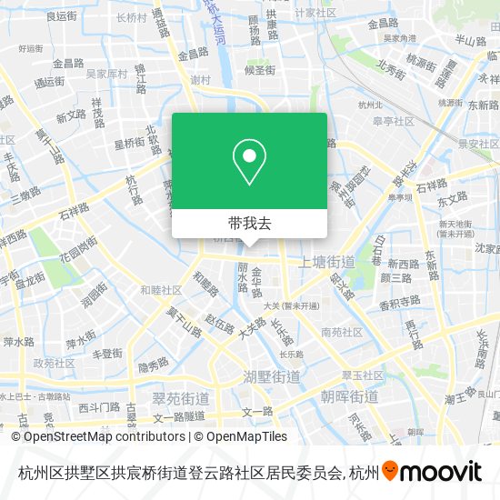 杭州区拱墅区拱宸桥街道登云路社区居民委员会地图