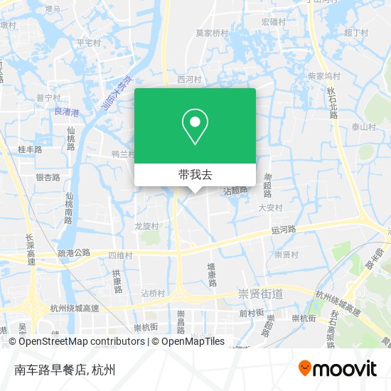 南车路早餐店地图