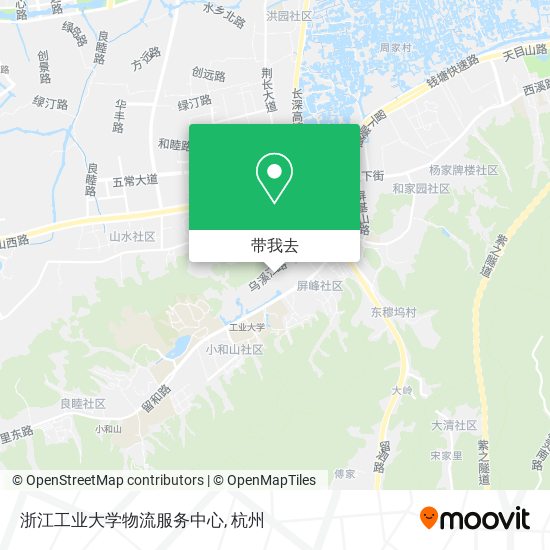 浙江工业大学物流服务中心地图