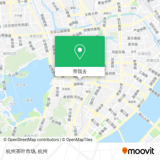 杭州茶叶市场地图
