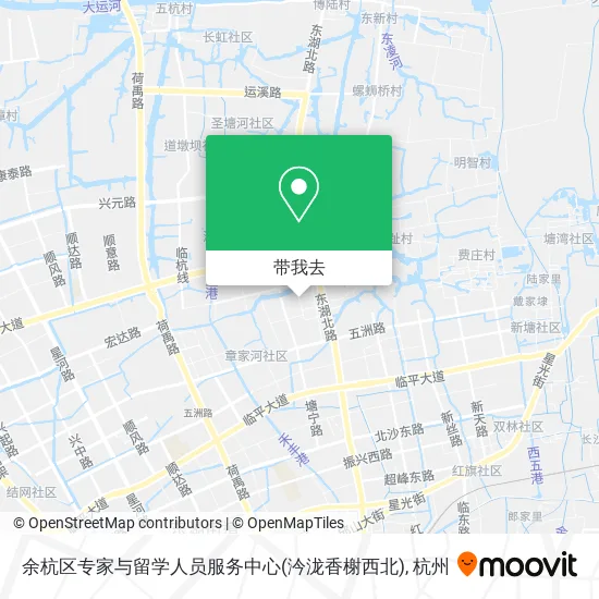 余杭区专家与留学人员服务中心(汵泷香榭西北)地图