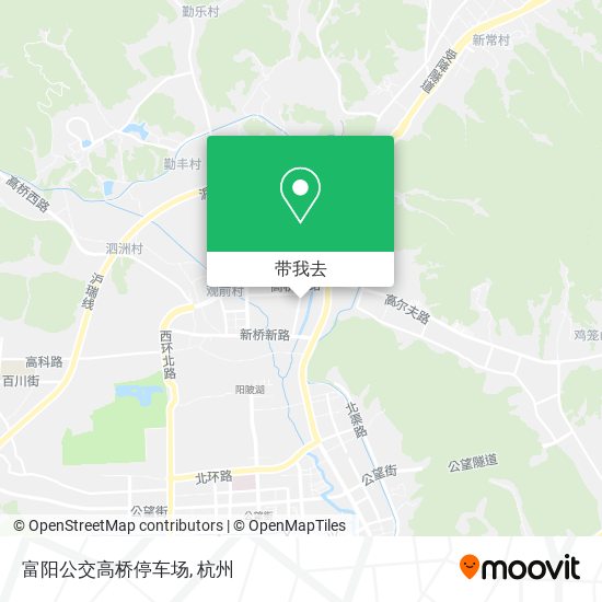 富阳公交高桥停车场地图