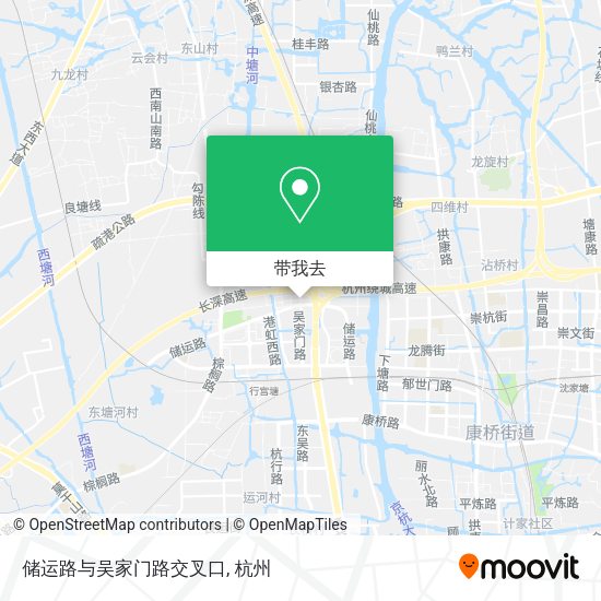储运路与吴家门路交叉口地图