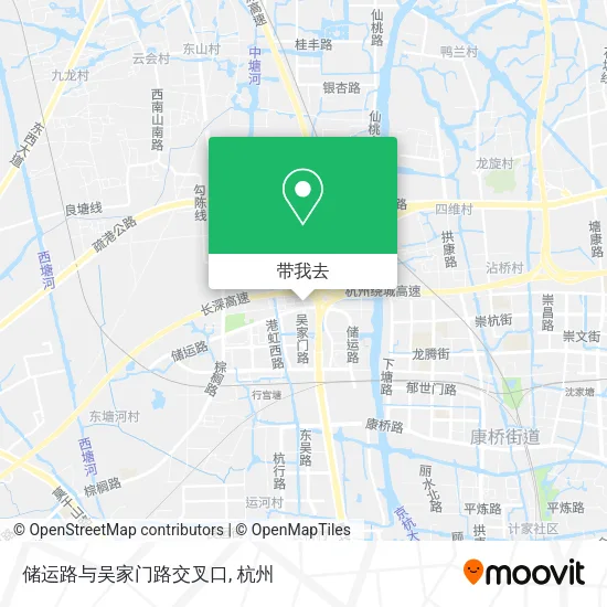 储运路与吴家门路交叉口地图