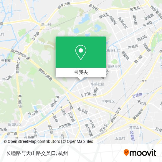 长睦路与天山路交叉口地图