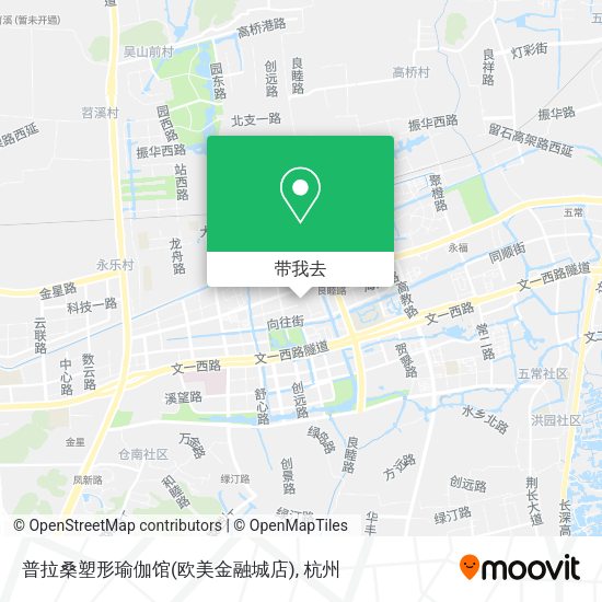 普拉桑塑形瑜伽馆(欧美金融城店)地图