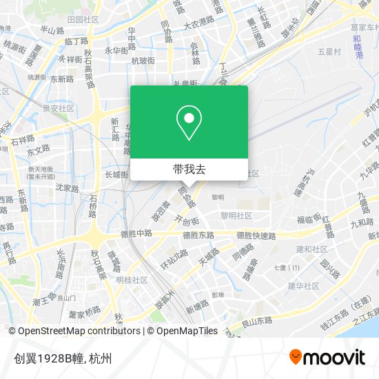 创翼1928B幢地图