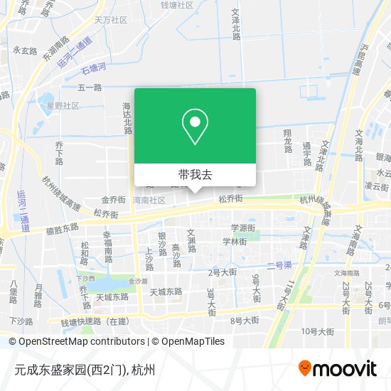 元成东盛家园(西2门)地图