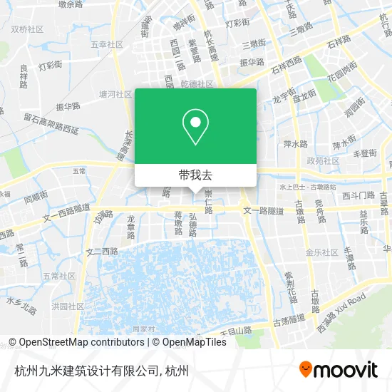 杭州九米建筑设计有限公司地图