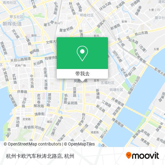 杭州卡欧汽车秋涛北路店地图