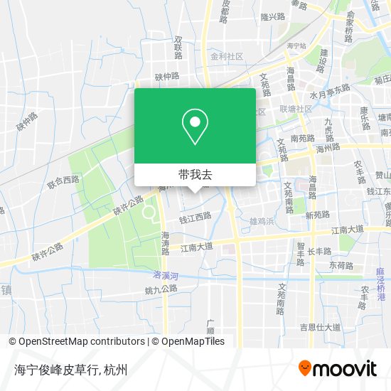 海宁俊峰皮草行地图