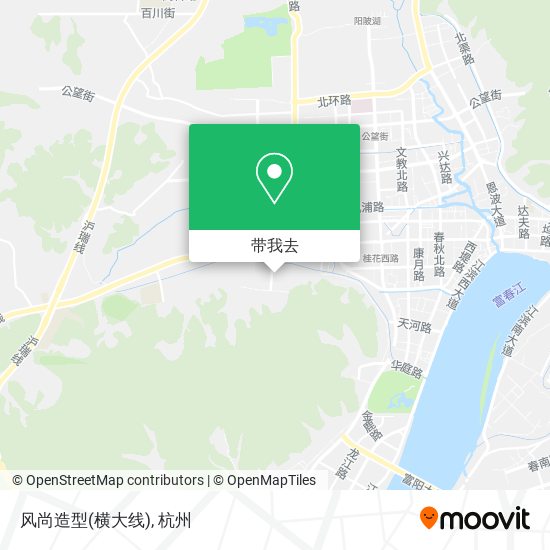 风尚造型(横大线)地图