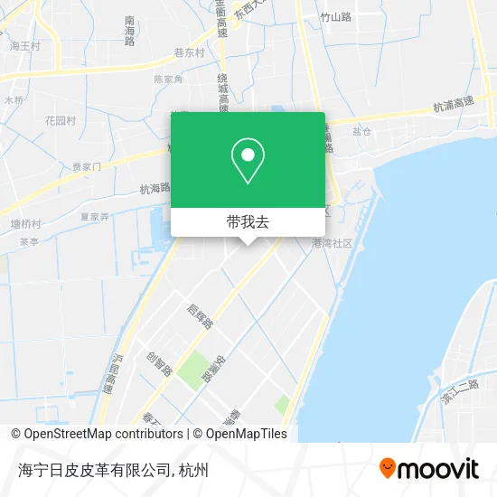 海宁日皮皮革有限公司地图