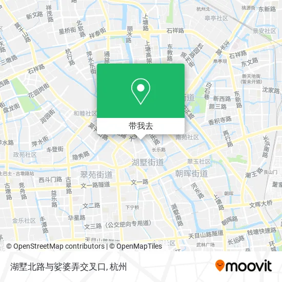 湖墅北路与娑婆弄交叉口地图