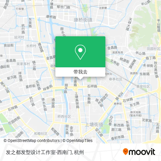 发之都发型设计工作室-西南门地图