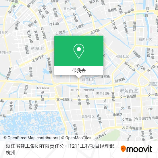 浙江省建工集团有限责任公司1211工程项目经理部地图