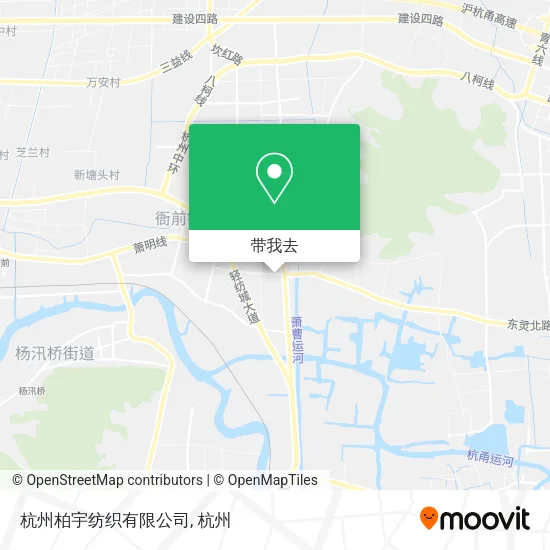 杭州柏宇纺织有限公司地图
