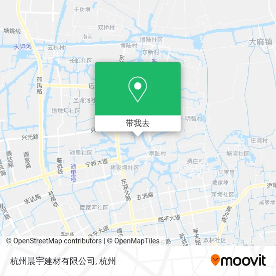 杭州晨宇建材有限公司地图