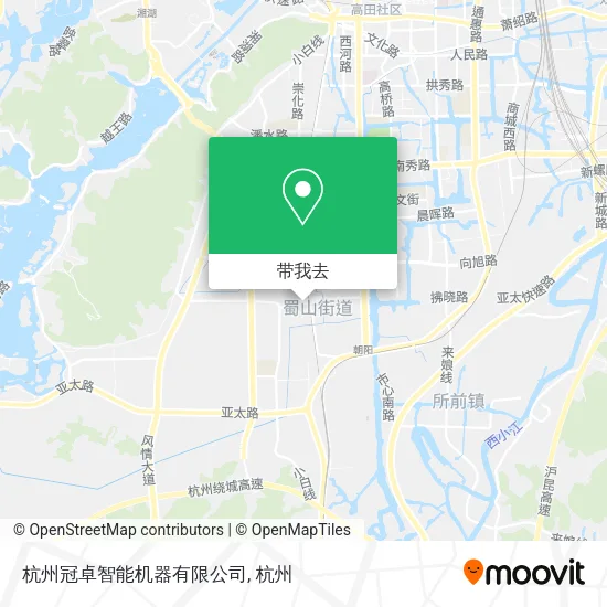 杭州冠卓智能机器有限公司地图