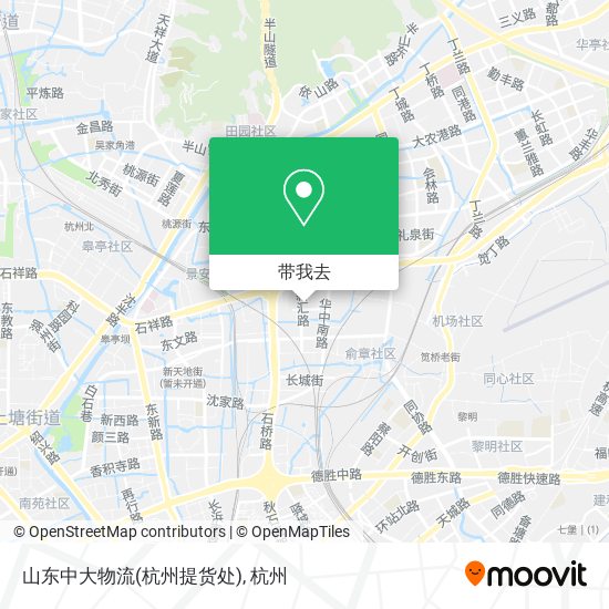 山东中大物流(杭州提货处)地图