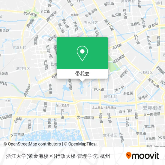浙江大学(紫金港校区)行政大楼-管理学院地图