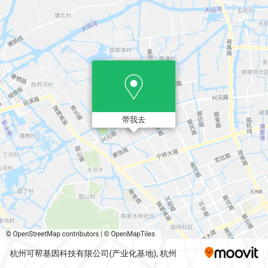 杭州可帮基因科技有限公司(产业化基地)地图