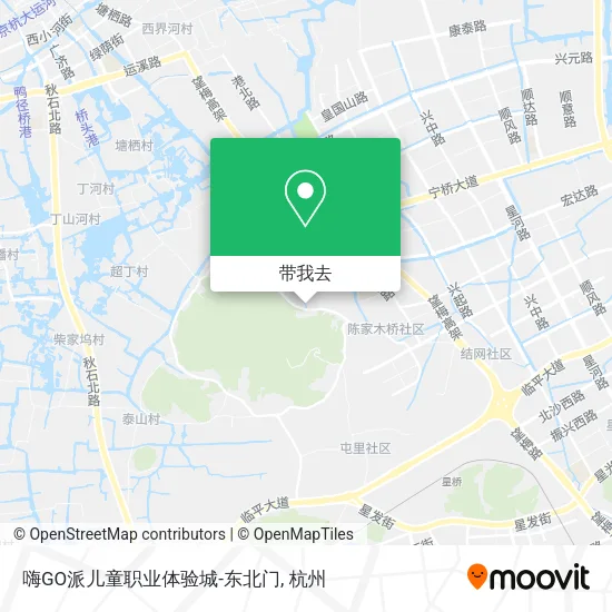 嗨GO派儿童职业体验城-东北门地图