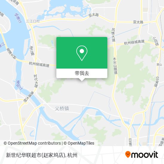 新世纪华联超市(赵家坞店)地图