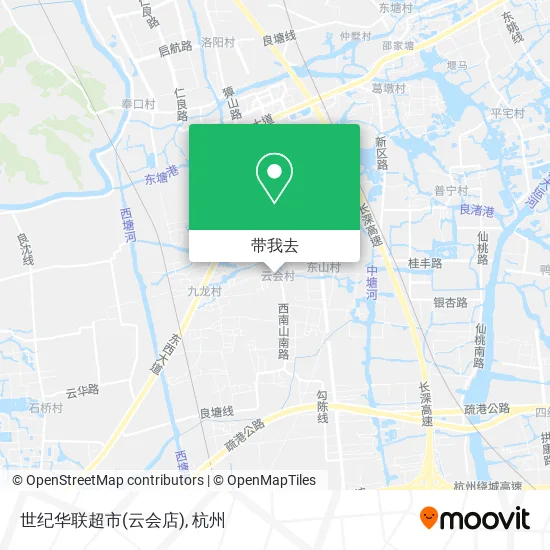 世纪华联超市(云会店)地图