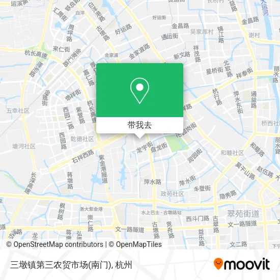 三墩镇第三农贸市场(南门)地图