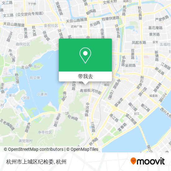 杭州市上城区纪检委地图
