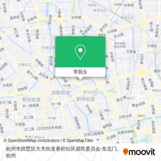 杭州市拱墅区大关街道香积社区居民委员会-东北门地图